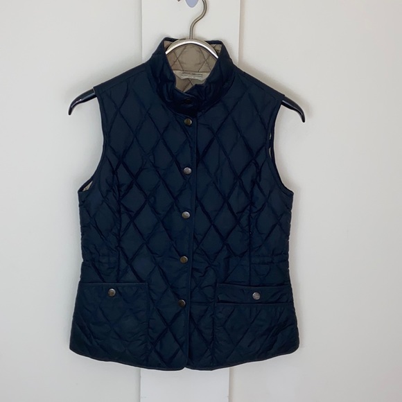Eddie Bauer Goose Down Black Quilted Puffer Vest - Picture 1 of 6